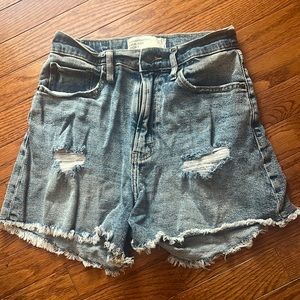 Abercrombie Curve Love Denim Shorts- Size 25